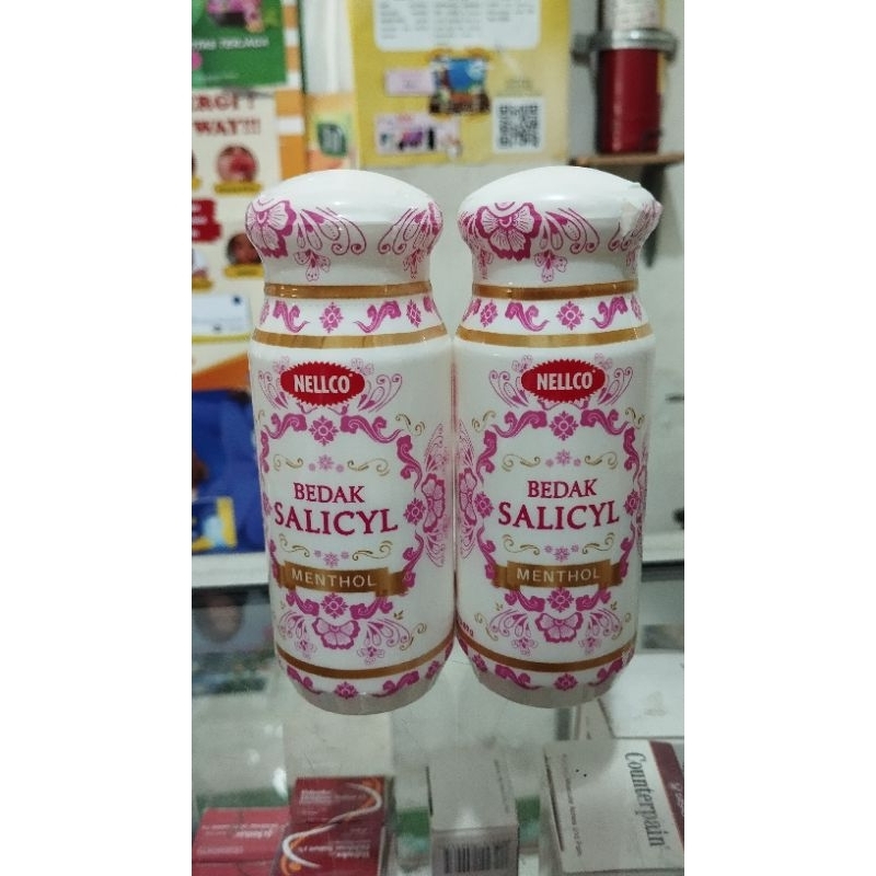 Bedak Salicyl Nellco Mentol dan Non Mentol