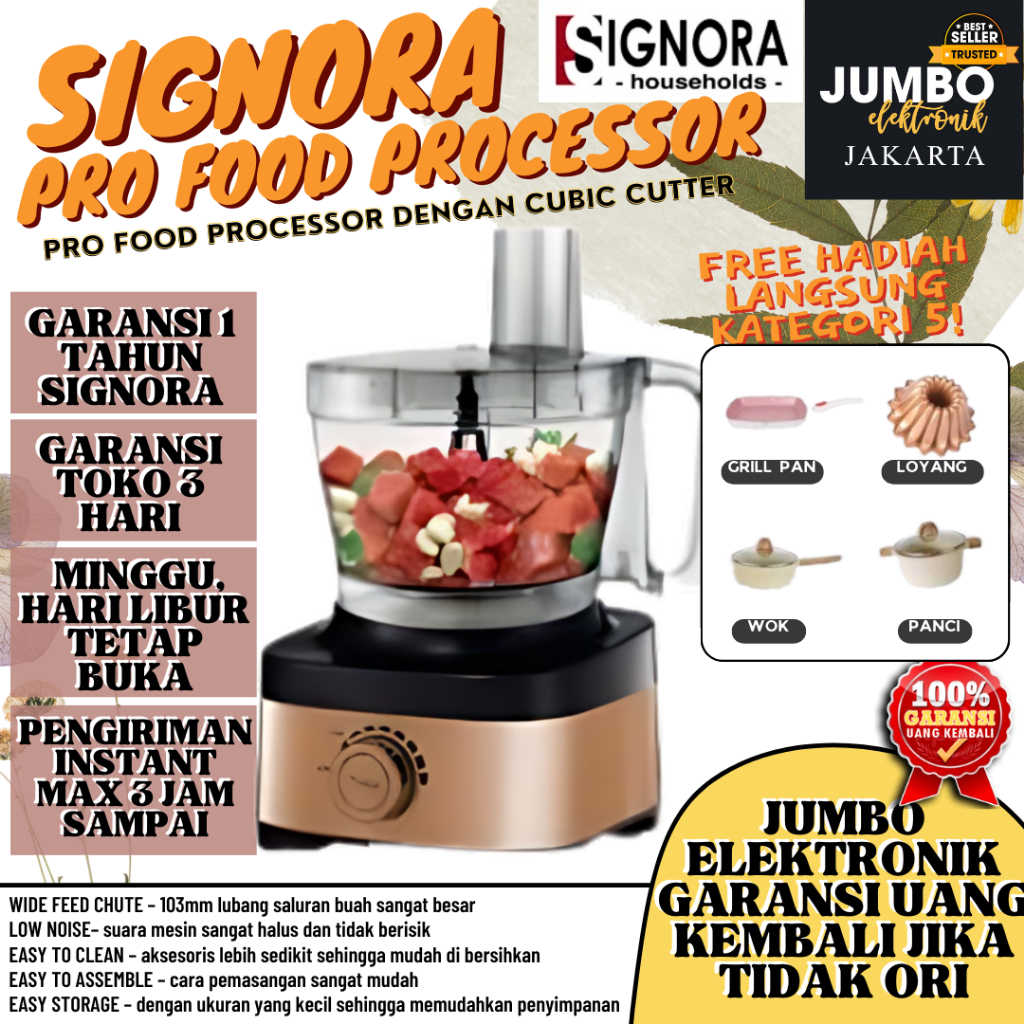 FREE HADIAH Signora Pro Food Processor Pro Cubic Cutter Signora Food Processor Signora
