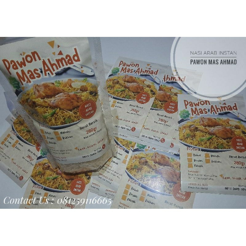 

Nasi Arab Instan (BRIYANI) 250 g. Bisa untuk 3 Porsi