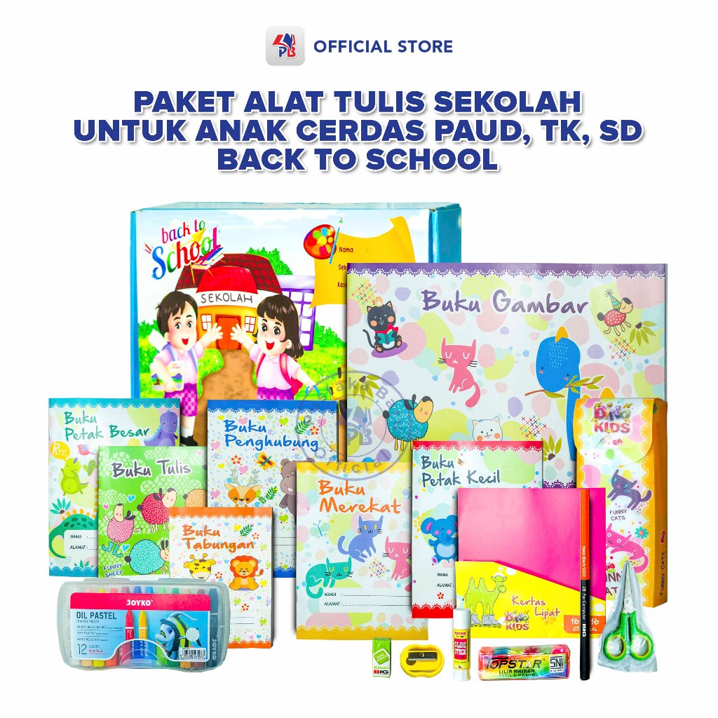 

Alat Tulis / Set Alat Tulis / Paket Alat Tulis Sekolah Lengkap Untuk Anak Cerdas PAUD TK SD Back To School / CENDEKIA - CND
