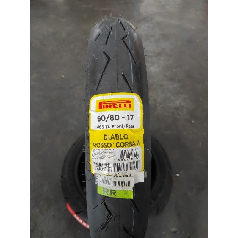 BAN PIRELLI DIABLO ROSSO CORSA II 90/80-17 SOFT COMPOUND TUBELESS MX KING FIZ R S.FU SUPRA X 125 NIN