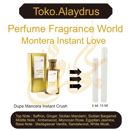 Decant Fragrance World Montera Instan Love For Unisex EDP