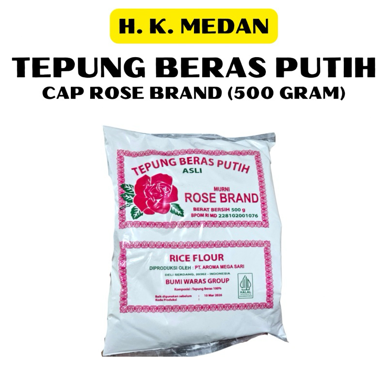 

TEPUNG BERAS ROSE BRAND (500 GR GRAM) [HK MEDAN]