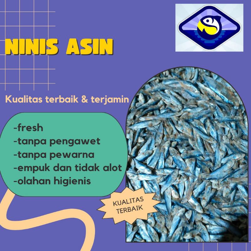 

Ikan Asin Ninis / Tembang Kecil Asin Berat 250g 500g 1kg