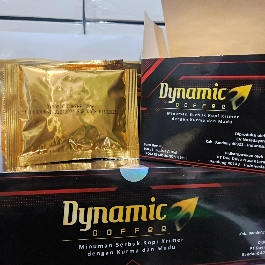 

1 SACHET - DYNAMIC COFFEE / KOPI DYNAMIK ORIGINAL BPOM
