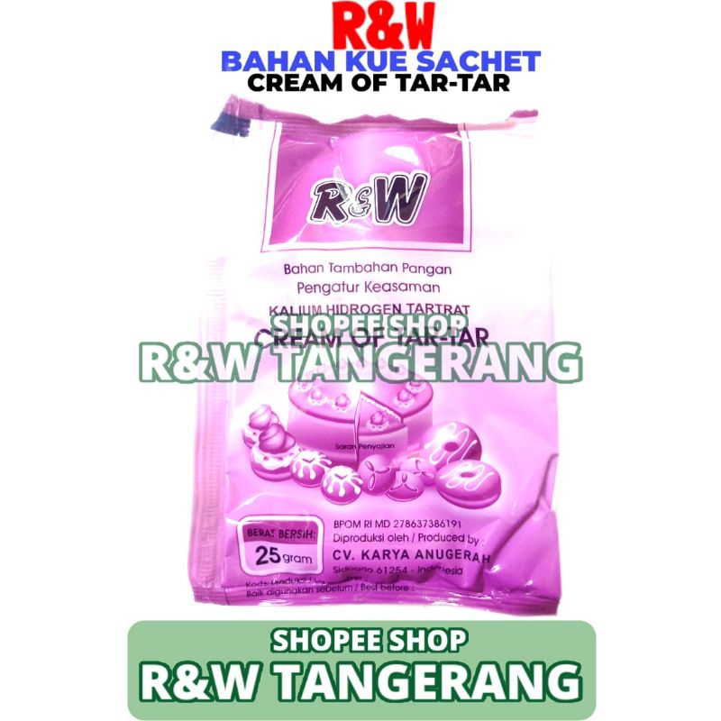 

Rajawali R&W RW Cream Of Tar Tar 25 Gram