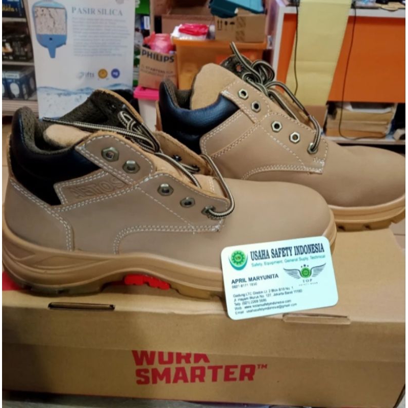Sepatu Safety Shoes Aetos Mercury Wheat Asli Terbaru