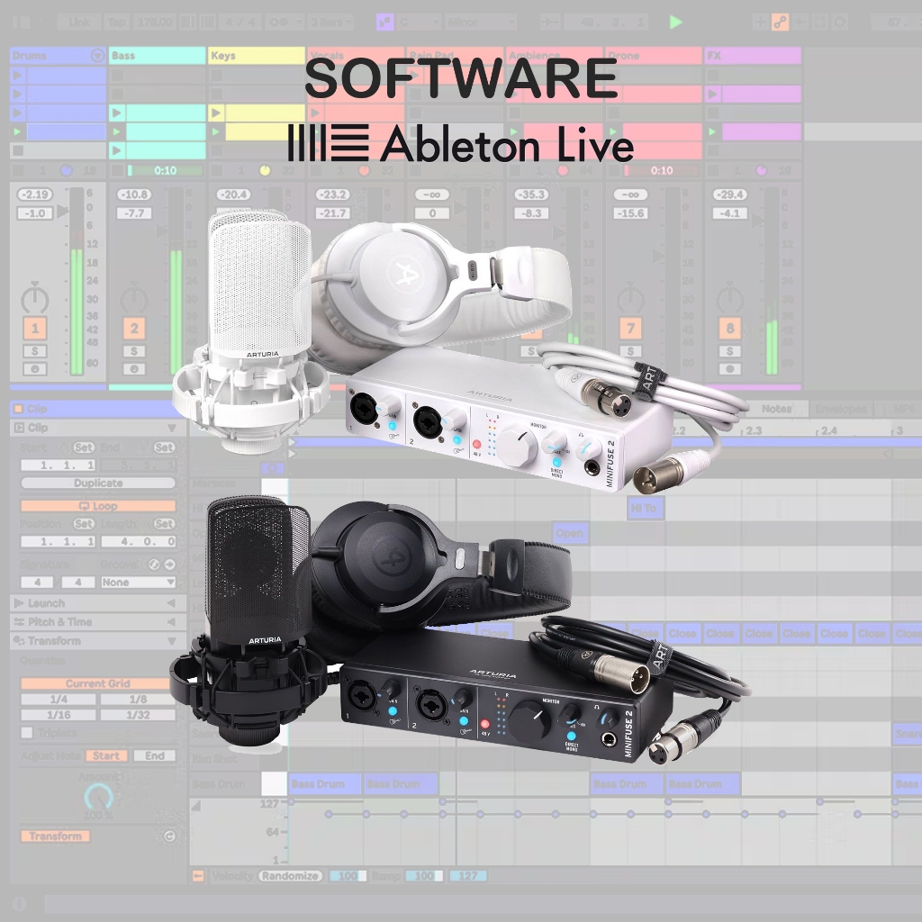 ARTURIA MiniFuse Recording Pack | Recording Package | Alat Rekaman Podcast Soundcard Live Streaming 