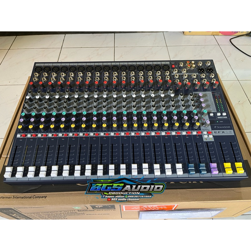 mixer 16 channel soundcraft efx 16