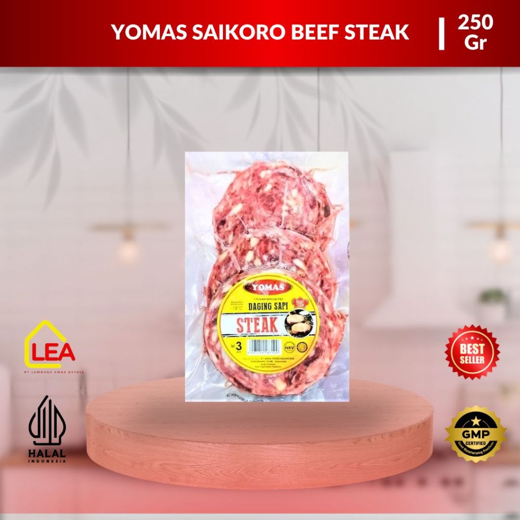 

Yomas Saikoro Beef Steak 250gr / Daging Sapi Wagyu Saikoro