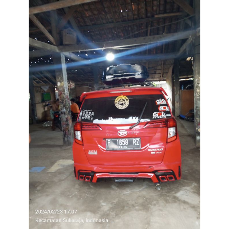 bodykit belakang sigra