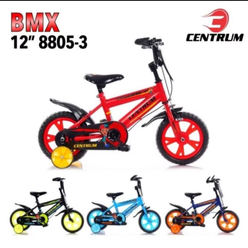 SEPEDA RANTAI BMX ANAK RODA 4 CENTRUM 12" 8805-3