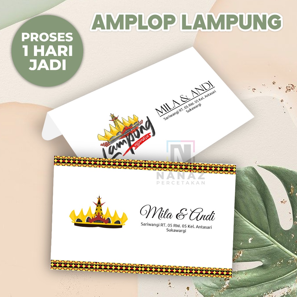 

Amplop Kondangan LAMPUNG Custom Nama dan Alamat | Amplop Sumbangan | Cetak Amplop