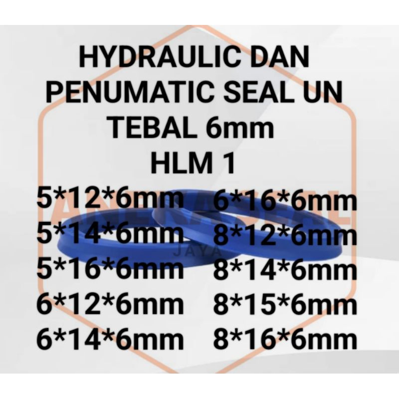 SEAL UN 5×12×6mm HLM 1 HYDRAULIC DAN PENUMATIC SEAL