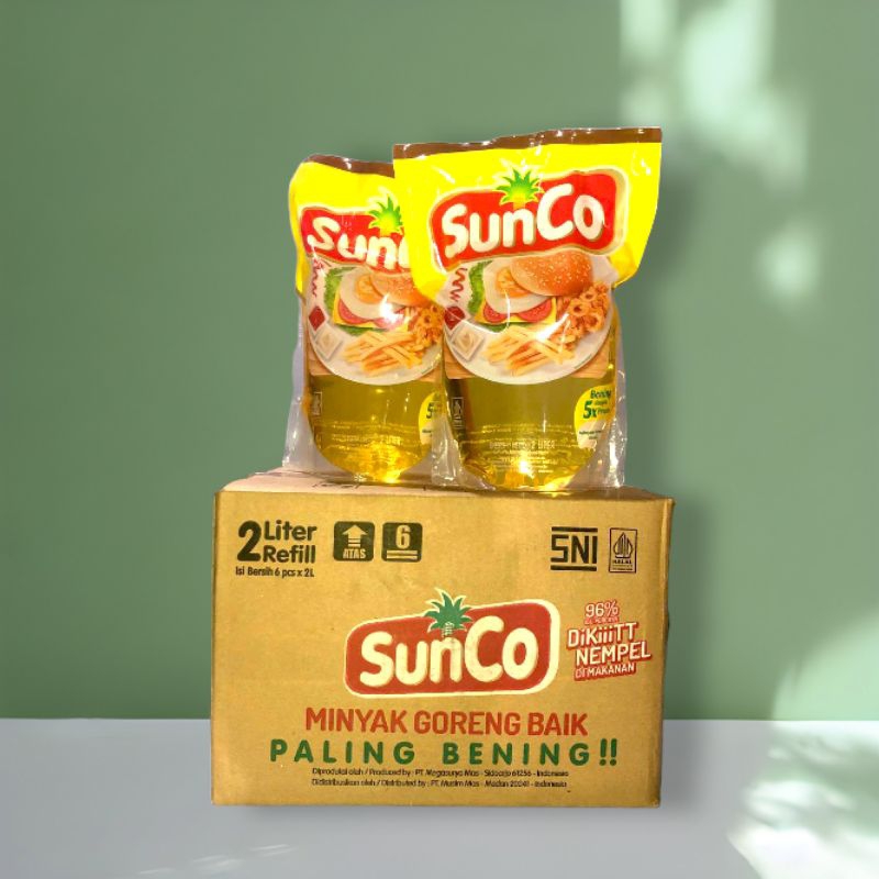 MINYAK GORENG SUNCO 2 LITER 1 DUS MINYAK GORENG MURAH SUNCO 2 LITER SUNCO 1 DUS MINYAK GORENG BIMOLI