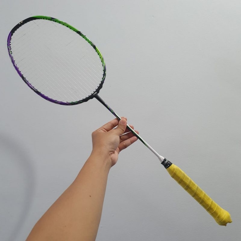 Raket Badminton Bulutangkis Lining Halbertec 9000 4UG5 Original Bekas Second