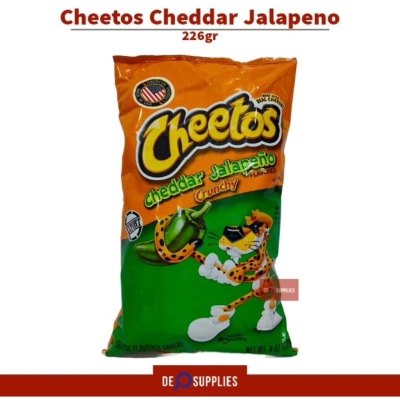 

Cheetos Cheddar Jalapeno 226gr - Cheese Snacks Import USA Cheetoz 8oz