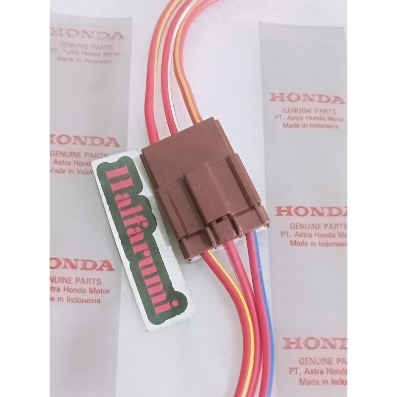 Soket spull ACG starter Honda BEAT ESP, SCOOPY FI, BEAT STREET sepasang ( male dan female)