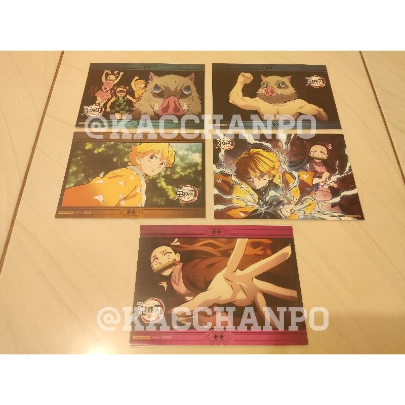 Official Collection Postcard Merchandise PC KNY Kimetsu No Yaiba Demon Slayer By Tsutaya Record