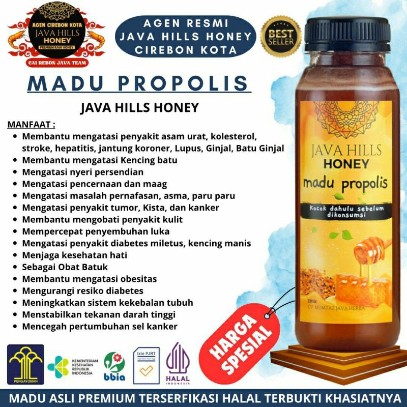 

Madu Propolis 320gr Java Hills Honey