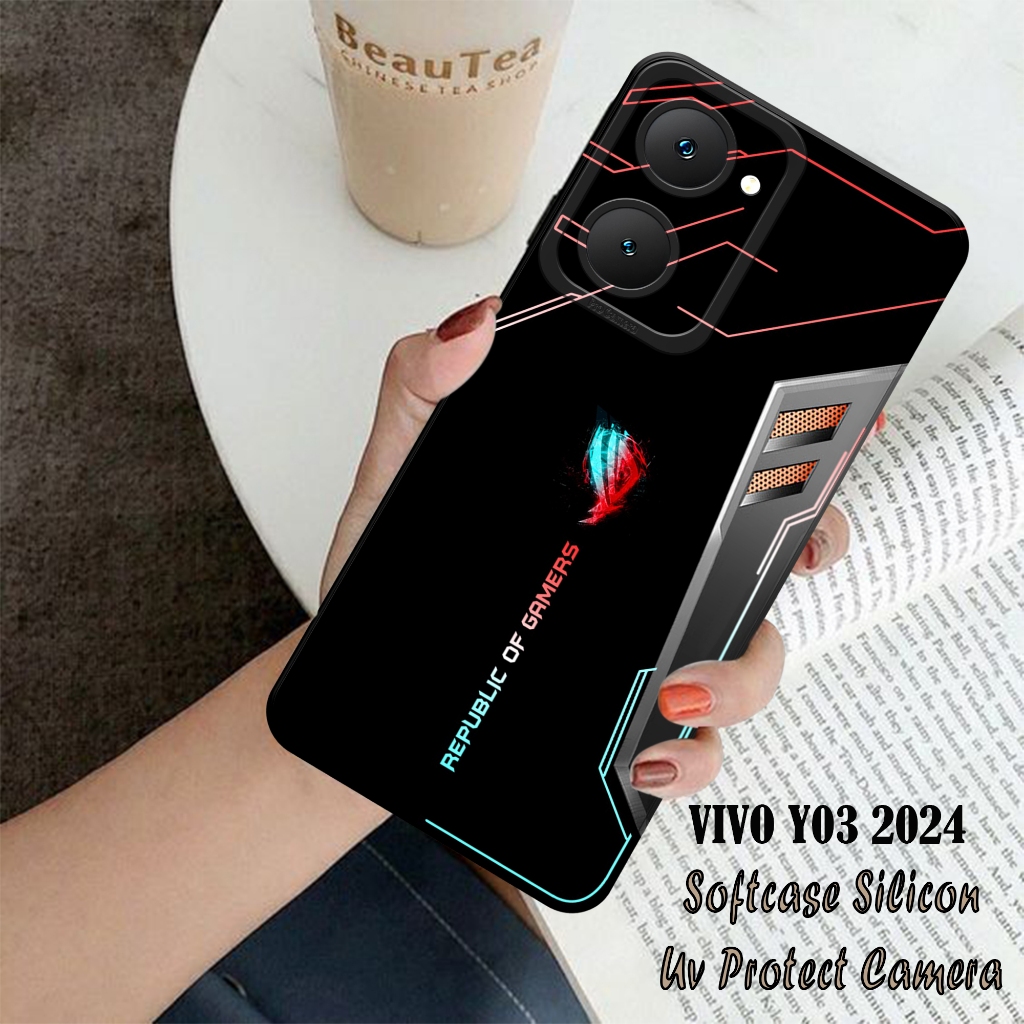 Case VIVO Y03 2024 - VIVO Y03 2024 Terbaru - Softcase  VIVO Y03 2024  - Softcase Pro Camera - Casing