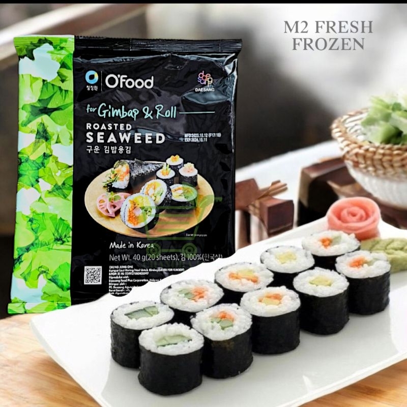 

Daesang O'Food Sushi Nori Gimbap & Roll Korea | isi 20 Lembar |
