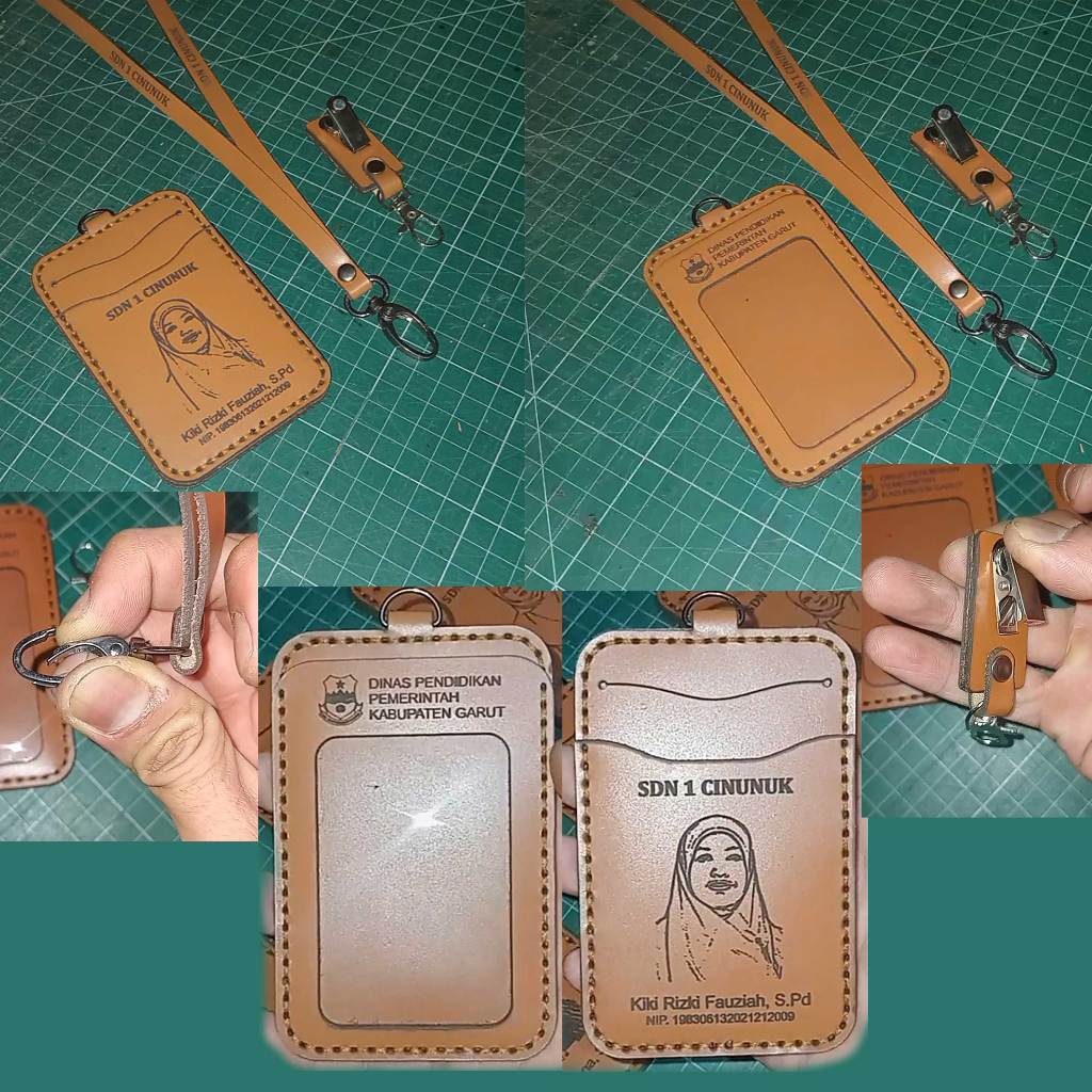 

ID Card Holder Nametag Kulit Asli