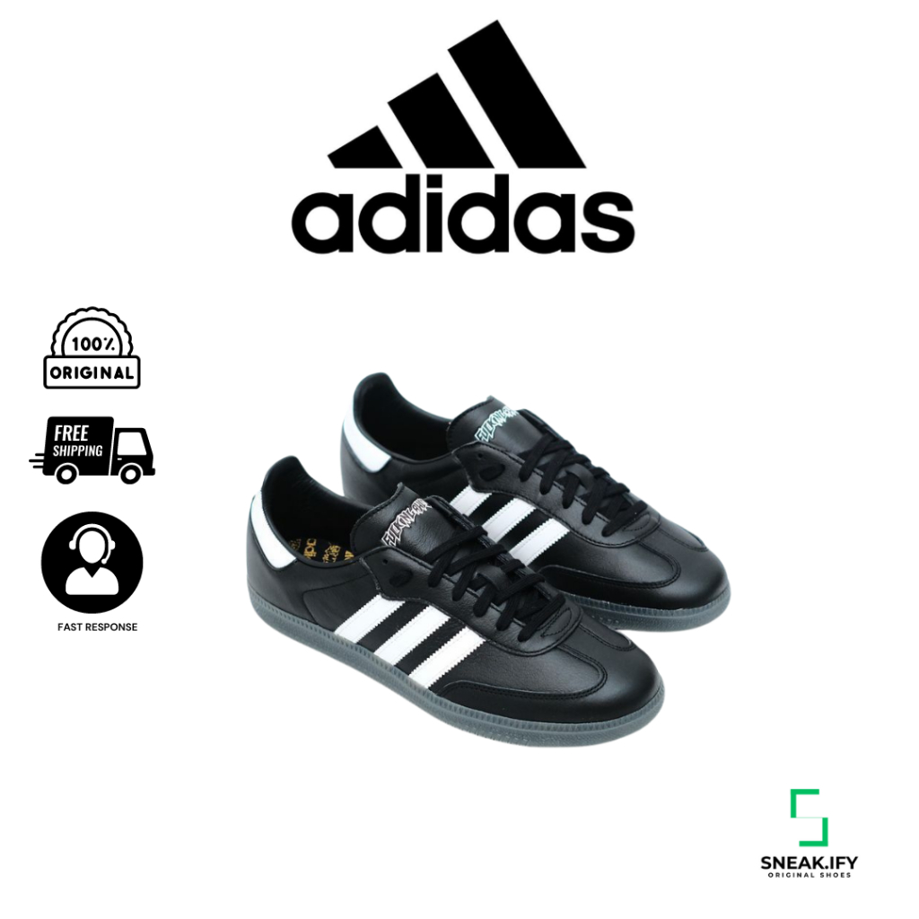 Sepatu Adidas Samba x Fucking Awesome Black White BNIB