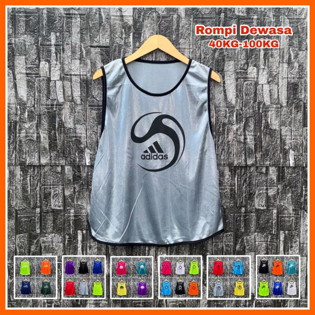 Rompi Dewasa - Rompi Latihan Bola Pria Rompi Latihan Tim Futsal Rompi Tim Bola Terbaru Kualitas Terb