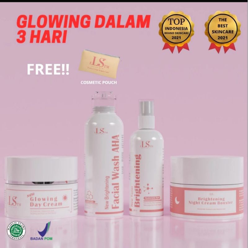 LS SKINCARE PAKET NEW BRIGHTENING BOOSTER SKINCARE BPOM