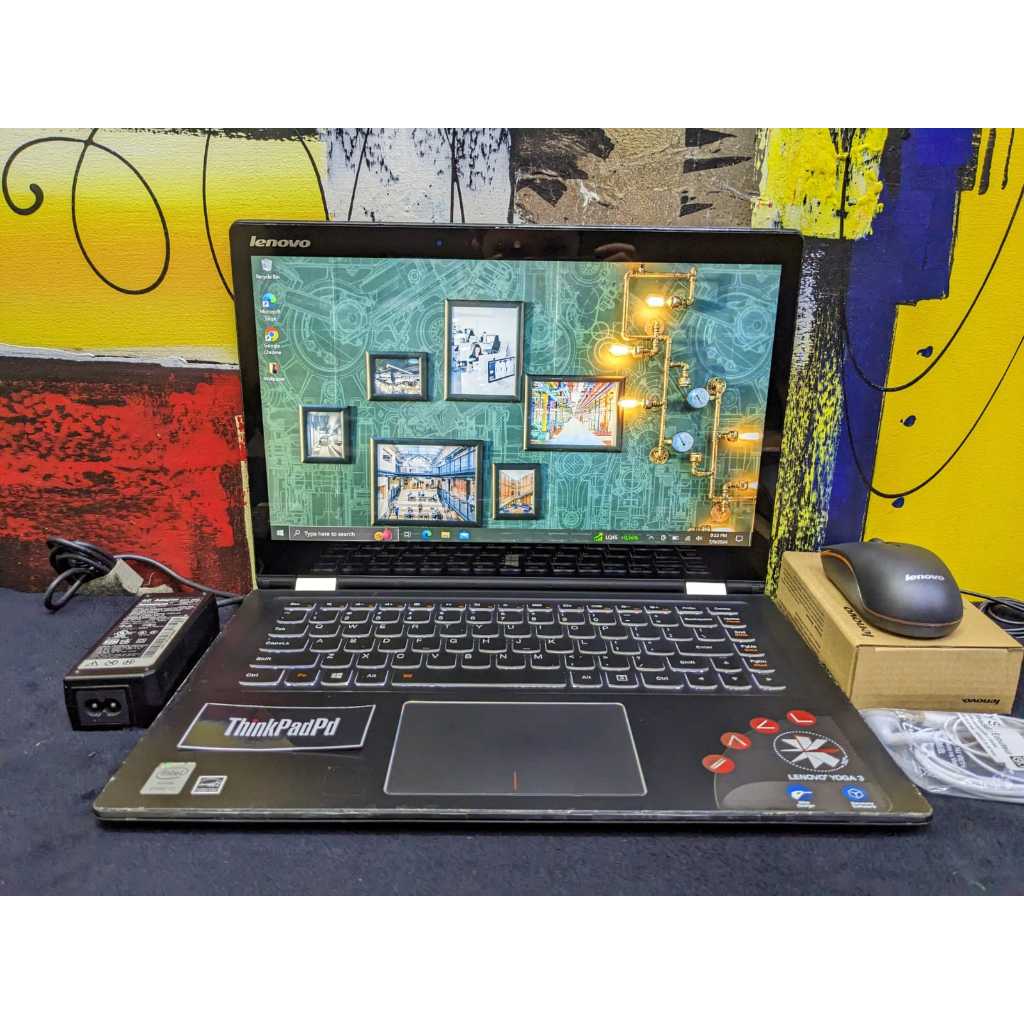 Laptop Gaming Design Lenovo 2in1 Yoga 3 Touch i7 5500U Nvidia Backlight SSHD Slim Ringan