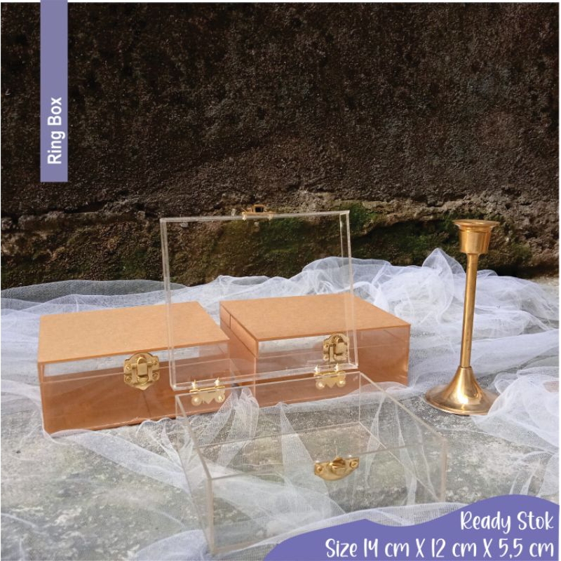 RING BOX AKRILIK / KOTAK CINCIN / BOX AKRILIK