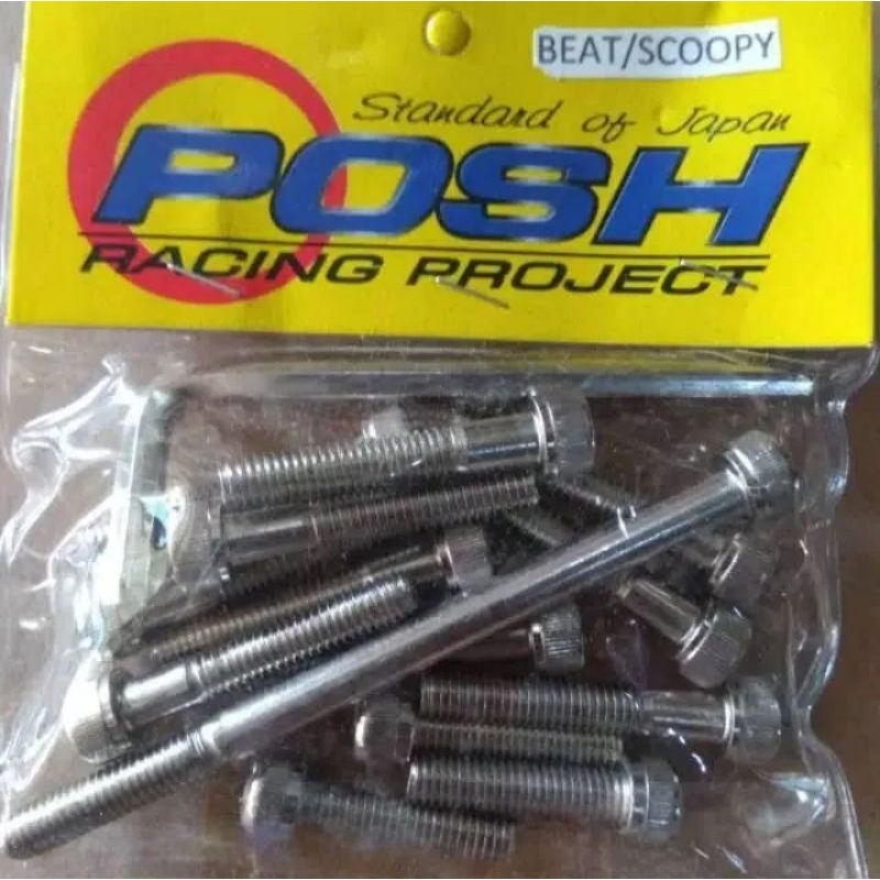 baut blok mesin cvt beat karbu scoopy karbu baut blok beat karbu scoopy karbu full set posh