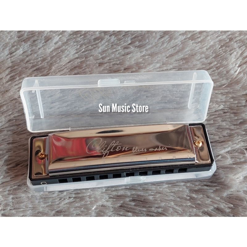 Harmonika 10 Hole Original Clifton Nada C - Harmonika Clifton Original - Harmonika Diatonik 10 Hole