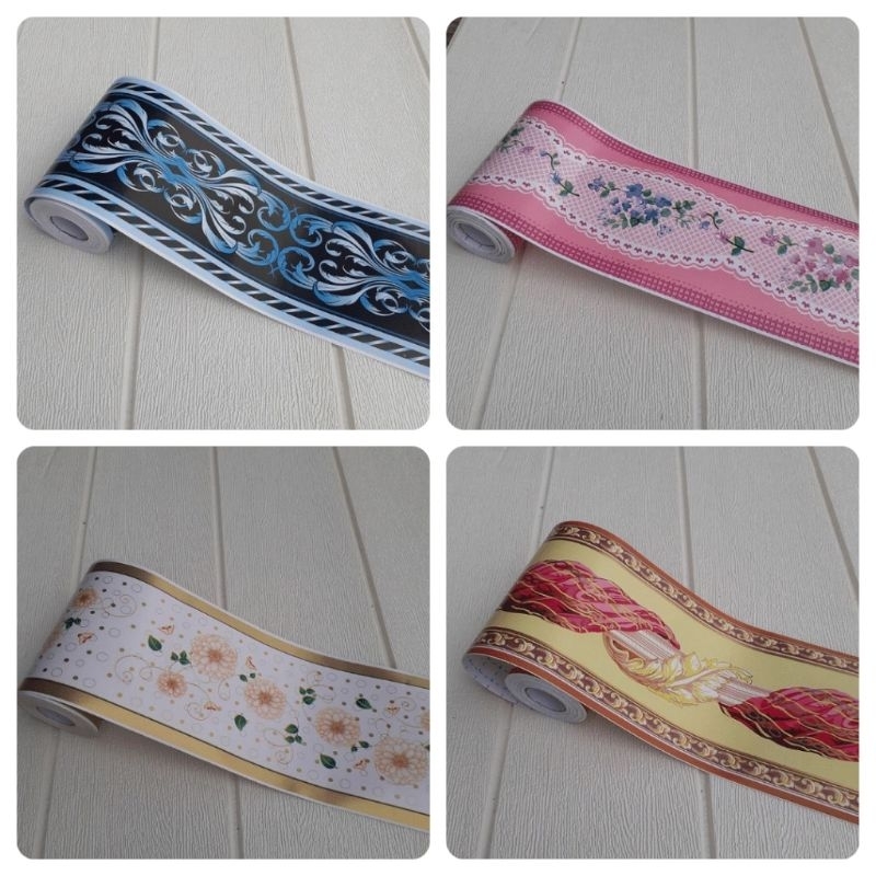 list wallpaper dinding Border Lis dinding Lis tembok PVC sticker list dinding PVC wall Border lis