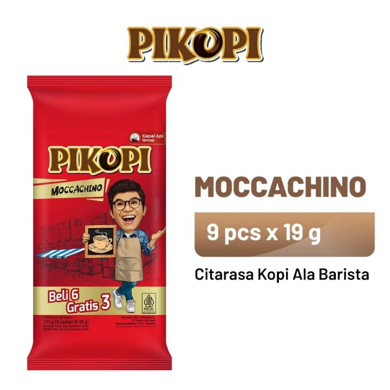 

PIKOPI Kopi Instan Moccachino 9 x 19 g