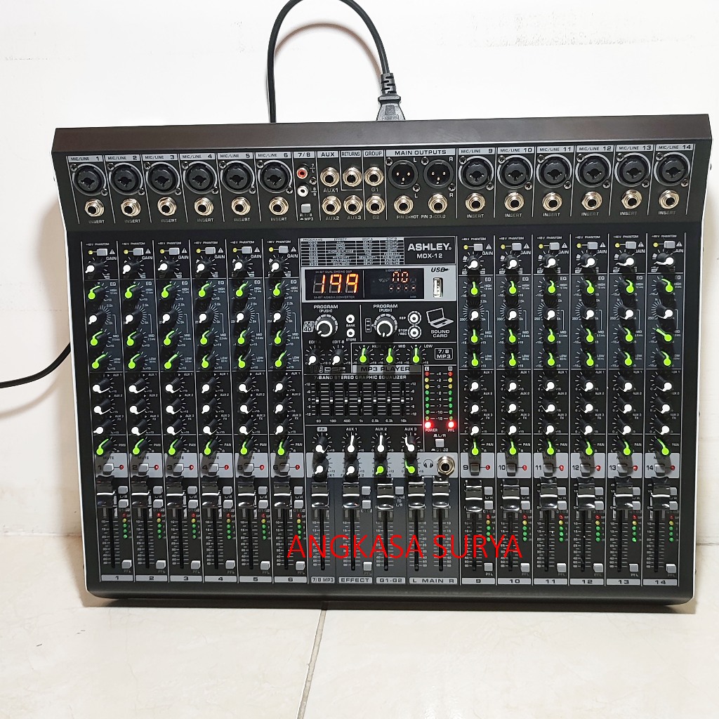 Mixer ASHLEY MDX 12 ORIGINAL / Mixer Ashley MDX12 , 12 Channel