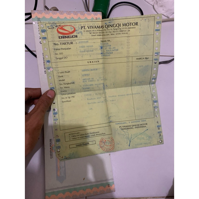 buku motor qingqi
