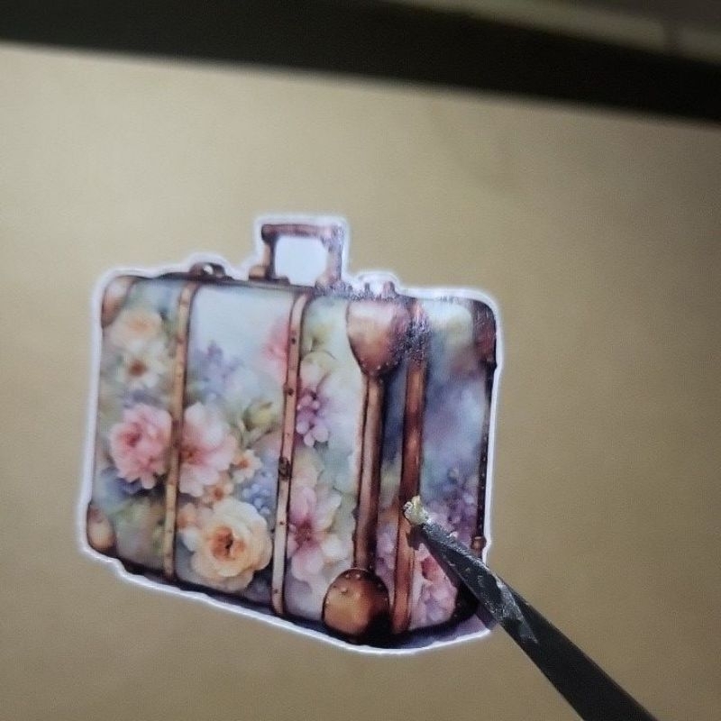 

19pcs vintage shabby Suitcase n trunk stickers
