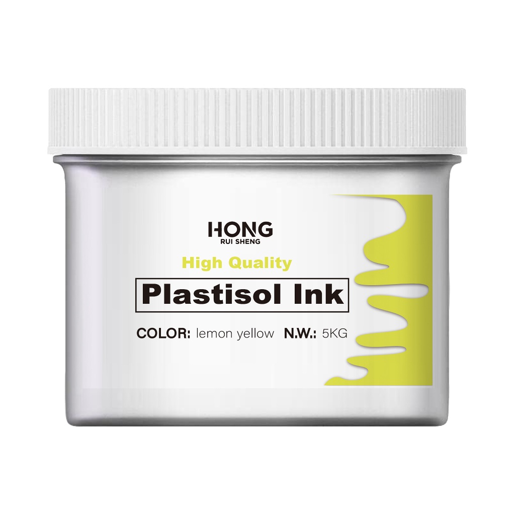 

HONG RUI SHENG sablon plastisol inkKuning Lemon 5KG-meningkatkan estetika dan tekstur produk