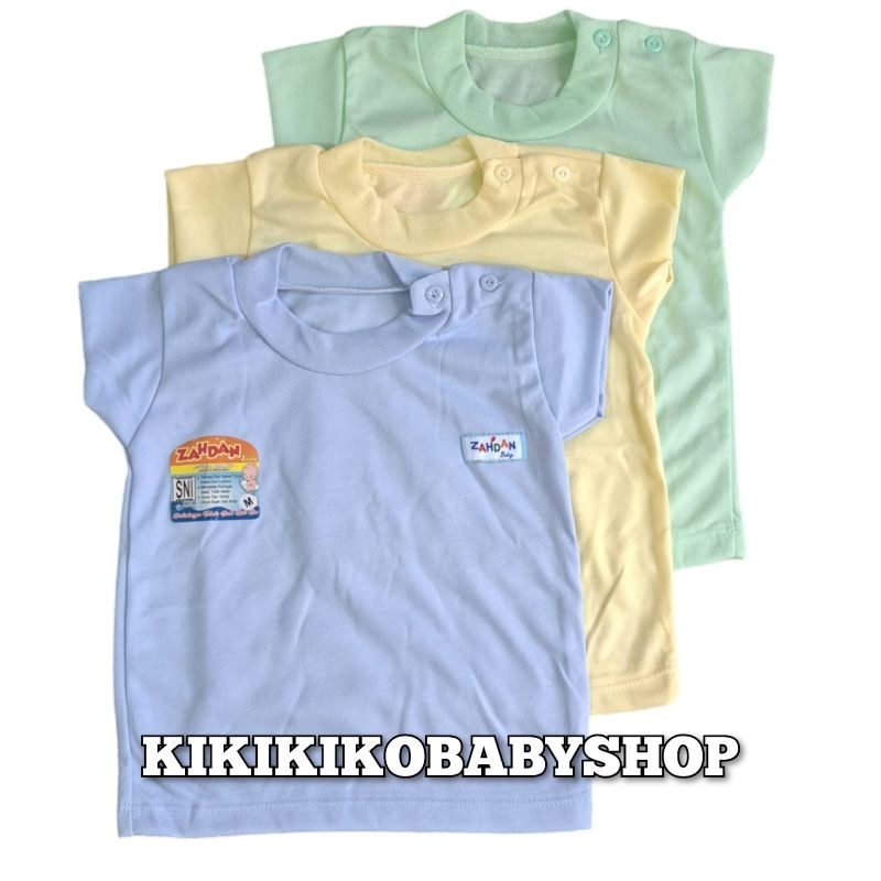 RB zahdan - 6pcs oblong bayi pendek polos zahdan s m L xl 0-36 bulan oblong pendek polos warna