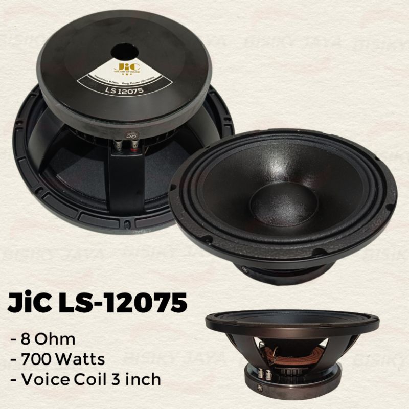 Speaker 12 inch JIC LS 12075 Original JIC LS12075