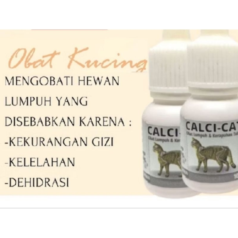 Obat Lumpuh Kucing Calci-Cat