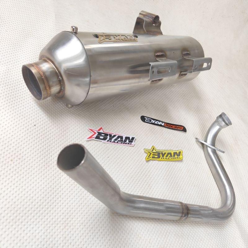 Knalpot Byan Racing Vario 125  SARBOR / Standar Racing Stainles Mio Sporty Smile M3 J Nmax Aerox Bea
