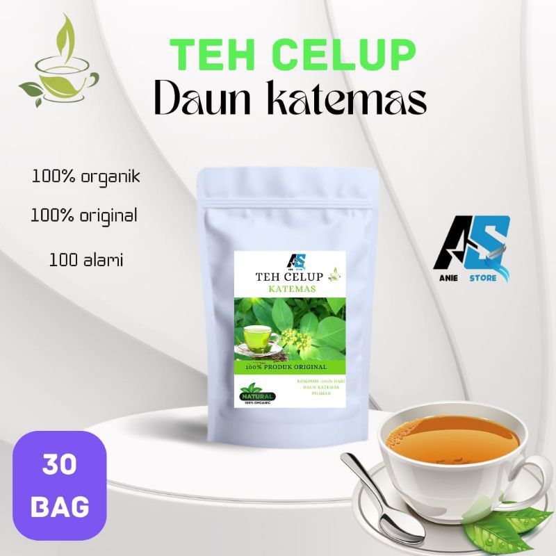 

TEH CELUP HERBAL DAUN SENA ATAU KATEMAS ISI 30 TEA BAG