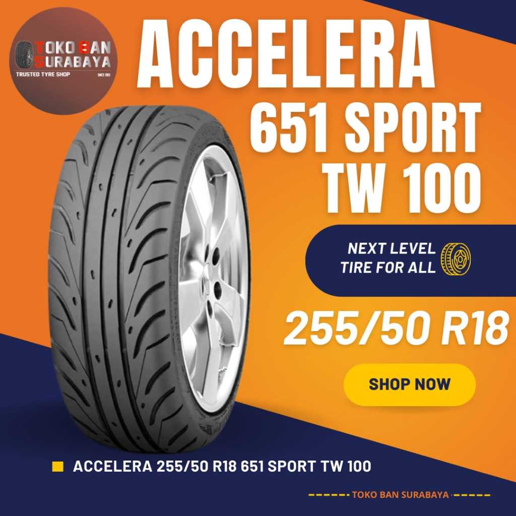 Accelera 255/50 R18 255/50R18 25550R18 255/50/18 25550 R18 R 18 651 SPORT TW100 TW 100
