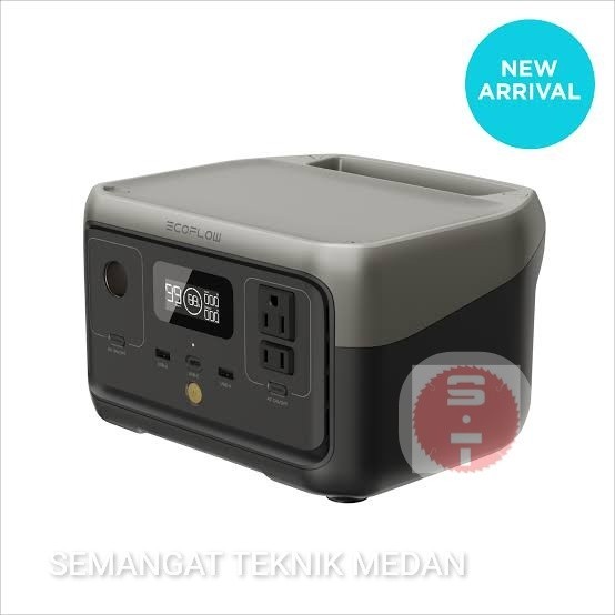 ECOFLOW RIVER CHARGING PORTABLE POWER STATION TENAGA SURYA 288Wh 600W