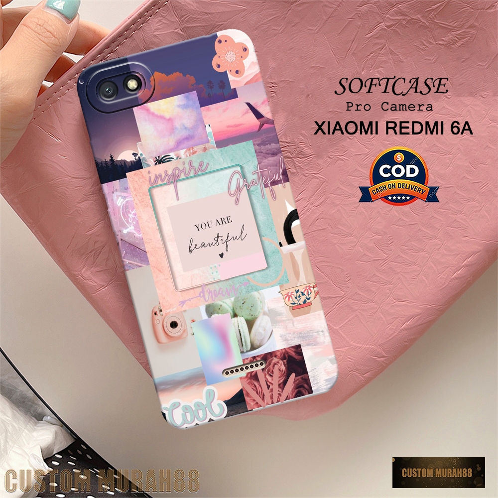 New Aesthetic Case - Softcase Redmi 6A Terbaru - Case Hp Redmi 6A - Casing Redmi 6A - Case Lentur & 