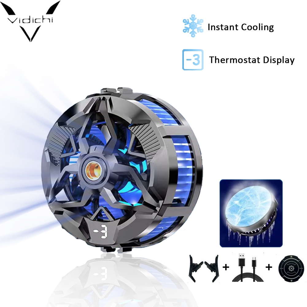 vidichi Cooling Fan Cooler HP Fancooler Pendingin HP Untuk Game Kipas Radiator Gaming
