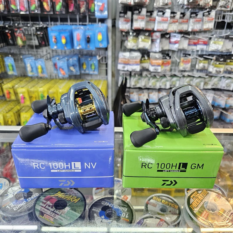 Reel BC Daiwa RC 100H L ( Handle kiri ) Sudah Clicker